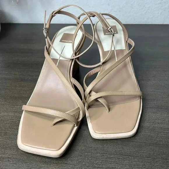 DOLCE VITA GEMINI WEDGES CAFE LEATHER - Picture 11 of 12